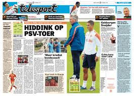 International and domestic sports news newspaper typesetting word template. De Telegraaf It S A New Tabloid Look Where Legacy Meets The Future Garcia Media