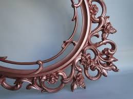 Add a few mirrors in your home to both add light and create the illusion of more space. Rose Gold Spraypainted Mirror Oval Mirror Mirror Copper Mirror