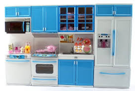 Girl Fun Toys Blue Deluxe Modern Barbie Size Kitchen Stove Fridge Micro Wave Etc Barbie Kitchen Set Barbie Kitchen Barbie House Furniture