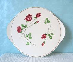 Tortenplatte Grunstadt Edelkeramik Keramik Rosen Goldrand Etsy Tortenplatte Kuchenplatte Grunstadt