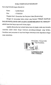 PESAN DAKWAH DALAM NOVEL BUMI CINTA KARYA HABIBURRAHMAN EL SHIRAZY