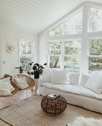 Large contemporary open concept living room in brisbane with white walls, medium hardwood floors and brown floor. Modern Boho Decor Home Style Bright Living Room Home Living Room Home