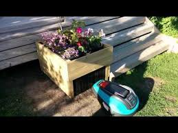 Garage For Robotic Lawn Mower Youtube Robotic Lawn Mower Lawn Mower Storage Diy Lawn