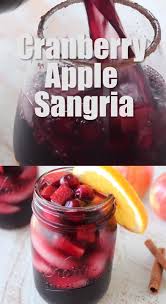 Cranberry Apple Sangria In 2020 Sangria Recipes Apple Sangria Apple Sangria Recipes
