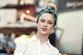 How To Make A Bandana Updo All Things Hair From Hair Experts At Unilever Bandana Updo Ponytail Tutorial Vintage Updo