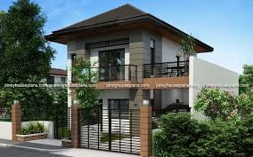 Indian front home designs | 60+ small modern 2 story house plans ideas. Php 2014012 Right View1 Philippines House Design Small House Design Architecture Zen House Design