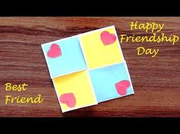 This friendship day gift your friend a beautiful quilled greeting card. Diy Easy And Beautiful Card For Friendship Day How To Make Friendship Day Card Easy Youtube