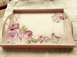 Emine Basoglu Bandejas Decoupage Bandejas Bandejas Pintadas