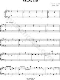 Print And Download Canon In D Sheet Music Composed By Johann Pachelbel Arranged For Piano Instrumental So Sheet Music Piano Sheet Music Free Piano Sheet Music