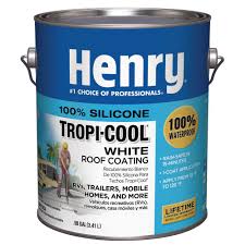 Henry 887 Tropicool 0 90 Gal White 100 Silicone Reflective Roof Coating He887hs142 The Home Depot