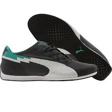 Puma Racing Evospeed Low Mamgp Mercedes Benz Shoes In Dark Shadow White And Arcadia Puma Shop Puma Sneakers