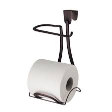 Interdesign Axis Over The Tank Toilet Paper Holder Plus In Bronze 55645 The Home Depot Recessed Toilet Paper Holder Toilet Paper Holder Paper Holder