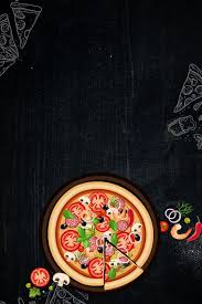 Blackboard Chalk Drawing Pizza Delicious Propaganda Poster Background Material Pizza Background Pizza Menu Pizza Logo