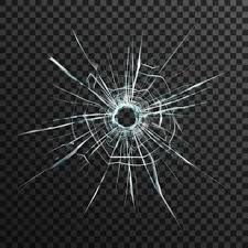 Styled stock photo useful for wallpapers, banners or free cop broken glass texture background in black and white with many. Free Vector Bullet Hole In Transparent Glass On Abstract Background With Grey And Black Ornament
