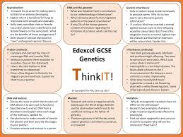 Edexcel Gcse Genetics Thinkit Section Name Reproduction