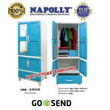 Lemari baju gantung terakhir yang bisa anda pilih ialah model konmari. Ready Stok Lemari Baju Napolly Exsel Plastik Gantung Murah Bandung Go Send Crs Gx 21 D Shopee Indonesia