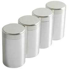 Typhoon rippled metal tea coffee sugar canister set cream airtight bamboo lid. Tea Tins Canister Set With Airtight Lids Home Kitchen Tea Containers For Tea Coffee Storage Loose Leaf 92 X 55 4pc 4 7oz Buy Online At Best Prices In Pakistan Daraz Pk