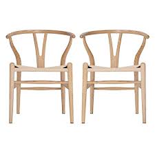 Settle in for a feast in comfort with our fantastic selection of dining chairs online, available for delivery across australia. Vodur Wishbone Chair Natural Solid Wood Dining Chairs Hans Vegner Y Chair Rattan And Wood Accent Armrest Chair Ash Wood Natural Wood Color Pricepulse
