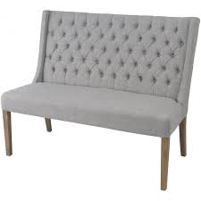 Free delivery over £40 to most of the uk great selection excellent customer service find everything for a beautiful home. Light Grey Button Back Sofa Bench Upholstered Dining Bench Dining Sofa Dining Room Bench