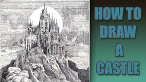 In combination with written texts, pen drawings are among the oldest artistic documents. How To Draw A Realistic Castle Pen Ink Process Youtube