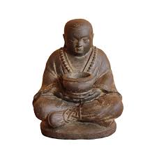 Edler buddha 80cm stehend in braun grau figur modell mönch statue buddhafigur. Kleine Sitzende Deko Buddha Figur Fur Innen Dawa