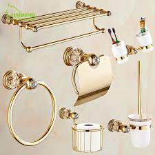 Nur bei gearbest mit top service. Solide Messing Kristall Badezimmer Zubehor Set Polnischen Finish Gold Bad Hardware Set Europa Antike Bad Produkte St1 Bathroom Accessories Set Bathroom Accessoriescrystal Bathroom Accessories Aliexpress