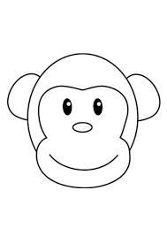 Swing on over and print as many as your kid can handle. Coloring Pages Monkey Face Coloring Page