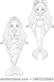 Portfolio De Olena Boiko No Shutterstock In 2020 Mermaid Drawings Colorful Drawings Princess Paper Dolls Printable