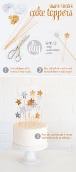 Diy Star Cake Toppers Rachel Hollis Diy Cake Topper Birthday Cake Toppers Diy Birthday Party