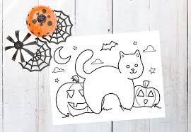 Hundreds of free spring coloring pages that will keep children busy for hours. Free Halloween Coloring Page Cat Coloring Page Seelindsay