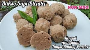 Pertama, giling daging sapinya terlebih dahulu. Resep Bakso Sapi Blender Kenyal Tanpa Baking Powder Anti Gagal Youtube