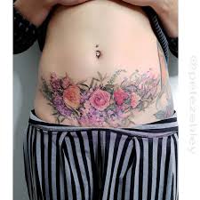 Tattoo For Girls By Pete Zebley In 2020 Belly Tattoos Girl Tattoos Tattoos