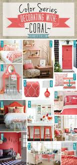 Coral just maybe our favorite color for decorating. Color Series Decorating With Coral House Projects Coral Home Decor Coral Bedroom Bedroom Decor