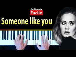 Someone Like You Adele Cours Piano Facile Partition Gratuite Aupiano Fr Aupiano Fr In 2020
