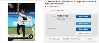 Meanwhile, vaccinations have already started in some countries as cases continue to rise. Dr Anthony Fauci Sold Out Topps Baseball Cards Listed On Ebay