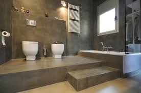 Beton Cire Salle De Bain Pour Creer Un Piece De Caractere Bien Trempe Salle De Bain En Beton Salle De Bains Beton Cire Beton Cire