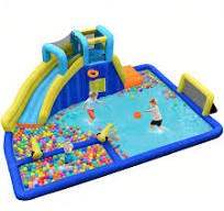Amazon.com: BOUNTECH Inflatable Water Slides, 17x12FT Giant ...