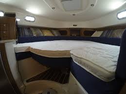 Custom Mattress Topper In A Pursuit Os 345 Custom Mattress Bed Boat Bed
