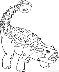 Download 86 royalty free ankylosaurus coloring vector images. Simple Ankylosaurus Coloring Page Coloringall