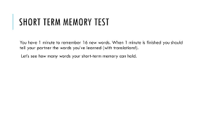 It isnt even about good or bad memory. How Not To Learn New Words Psychological Point Of View Prezentaciya Onlajn