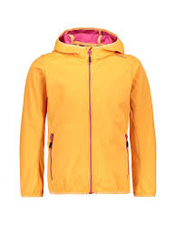 Die cmp softshelljacke für mädchen besitzt elastische kanten an saum und ärmelsäumen. Cmp Madchen Softshelljacke Orange 152