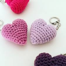 Fee Du Tricot Adorable Coeur Tuto Inside Porte Cles Crochet Porte Clef Crochet