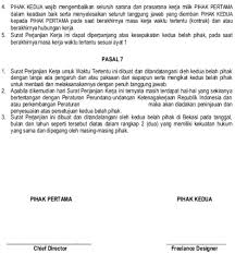 Penerima upah & bukan penerima. Kontrak Kerja Freelance Contoh Penjelasan 2021 Projasaweb