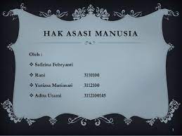 (4) rumusan ham dalam islam pa yang disebut dengan hak asasi manusia dalam aturan buatan manusia adalah keharusan (dharurat) yang mana masyarakat tidak dapat hidup tanpa dengannya. Hak Asasi Manusia Dalam Islam