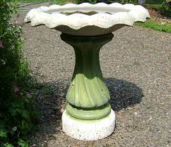 Mosaic Morning Glory Concrete Bird Bath Mosaic Birdbath Diy Bird Bath