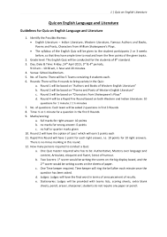 Quiz on general knowledge short questions and answers worksheet pdf download ebook 46. English Literature Quiz With Answers Pdf
