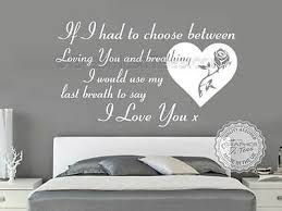 After reading these quotes, the love for your lover will become more and more. Romantic Bedroom Wall Sticker Loving You Breathing Love Quote Wall Decor Decal Ebay