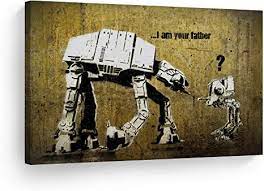 Maybe you would like to learn more about one of these? Amazon Com Smileartdesign Banksy Canvas Print I Am Your Father Star Wars Banksy Wall Art Home Decor Decorative Artwork Living Room Office Wall Decor Ready To Hang Made In Usa 8x12 Posters