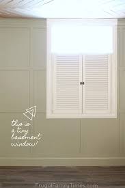 Basement window treatments provide avid decorators with the perfect opportunity to get creative with interior design. How To Make Basement Windows Look Bigger With Just Trim And Blinds Frugal Family Times