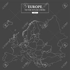Karte maßstab meilen und kilometer stock vektor art und mehr bilder von abstrakt jetzt die vektorgrafik bunte karte von europa länder vektor umriss. Europa Karte Umriss Stroke High Detail Getrennt Alle Lander Vektor Illustration Lizenzfrei Nutzbare Vektorgrafiken Clip Arts Illustrationen Image 78780085